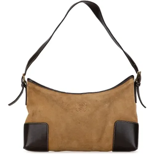 Pre-owned Suede shoulder-bags , female, Sizes: ONE SIZE - Loewe Pre-owned - Modalova