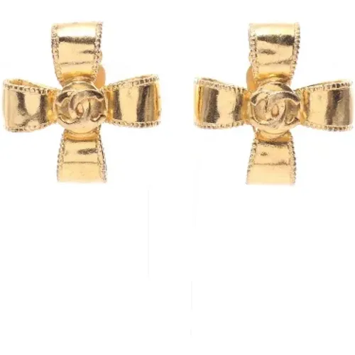 Pre-owned Metal earrings , female, Sizes: ONE SIZE - Chanel Vintage - Modalova