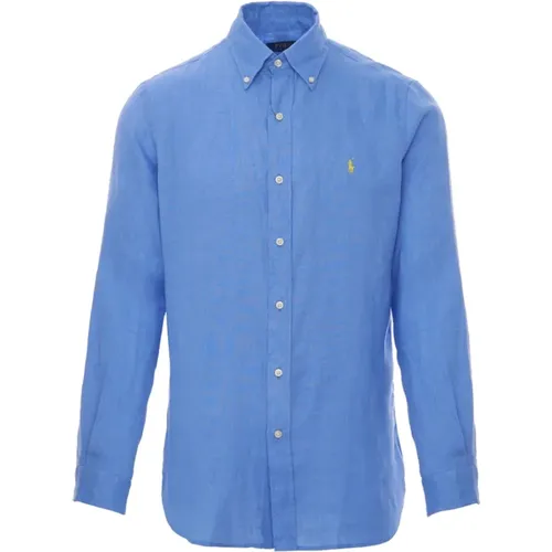 Stilvolles Leinen Fit Blau Hemd für Männer - Ralph Lauren - Modalova