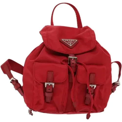 Pre-owned Nylon backpacks , female, Sizes: ONE SIZE - Prada Vintage - Modalova