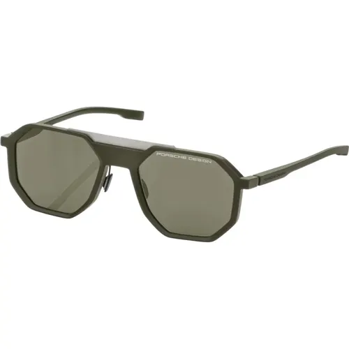 Grüne Flash Sonnenbrille Modell P8981-D-174 , unisex, Größe: 55 MM - Porsche Design - Modalova