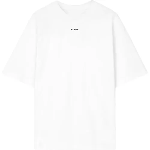 Alice Oversized Weiße Baumwoll-T-Shirt , Damen, Größe: S - Aeron - Modalova