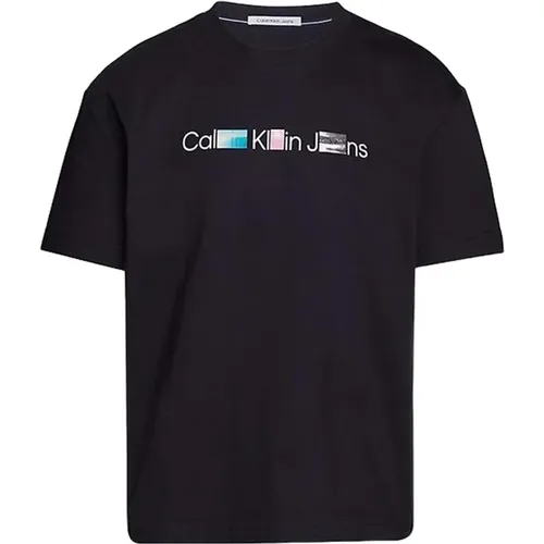 Photoprint Institutional TEE T-shirt , male, Sizes: L - Calvin Klein - Modalova