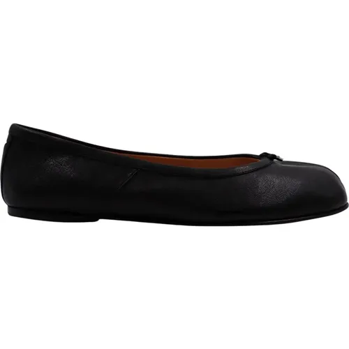 Tabi Split Toe Leather Ballet Flats , female, Sizes: 4 UK, 3 UK - Maison Margiela - Modalova