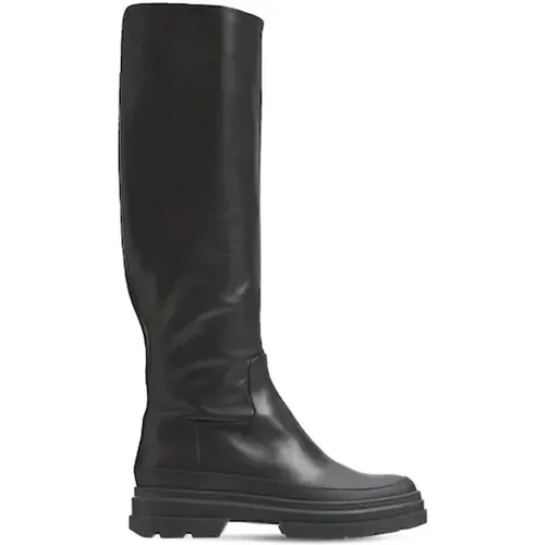 Beryl Leather Over-Knee Boots , female, Sizes: 5 1/2 UK, 5 UK - Max Mara - Modalova