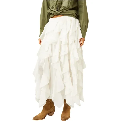 Cascading Ruffle Skirt , female, Sizes: S - Souvenir - Modalova