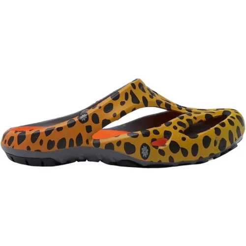 Leopard Slides mit Cut-Out Details , Damen, Größe: 37 EU - Keen - Modalova