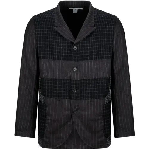 Striped Wool Jacket , male, Sizes: L - Comme des Garçons - Modalova