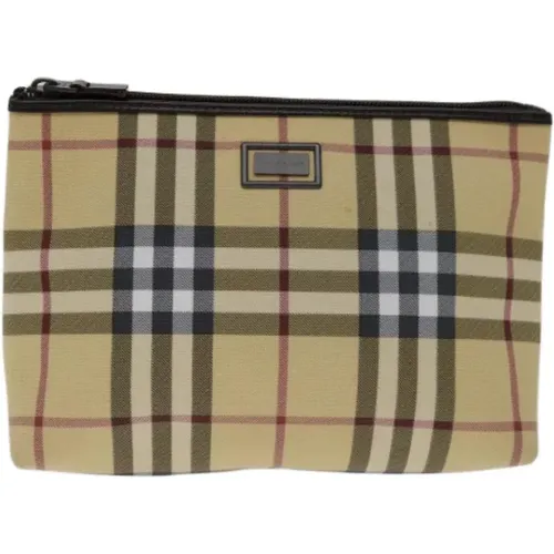 Pre-owned Canvas clutches , female, Sizes: ONE SIZE - Burberry Vintage - Modalova