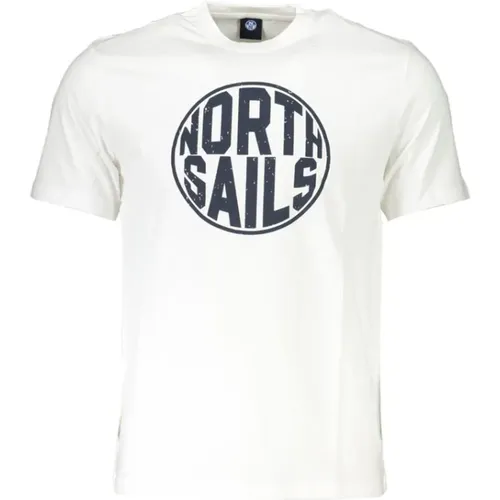 Bedrucktes Logo-T-Shirt , Herren, Größe: M - North Sails - Modalova