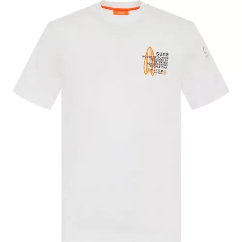 Lässiges Baumwollshirt , Herren, Größe: M - Suns - Modalova