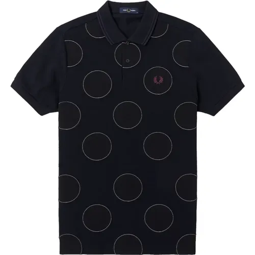 Polka Dot Pfostenhemd , Herren, Größe: XL - Fred Perry - Modalova