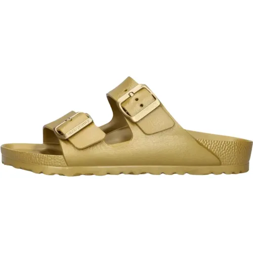 Goldene Arizona Eva Damen Pantoletten , Damen, Größe: 38 EU - Birkenstock - Modalova