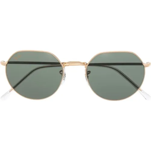 Goldene Sonnenbrille mit Originalzubehör , Damen, Größe: 53 MM - Ray-Ban - Modalova