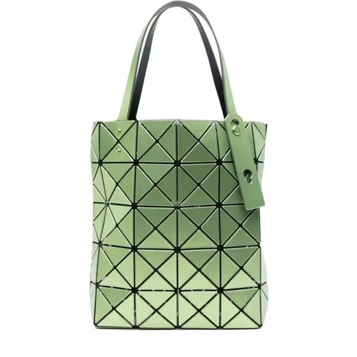 Grüne Lucent Boxy Tote Bag , Damen, Größe: ONE Size - Issey Miyake - Modalova