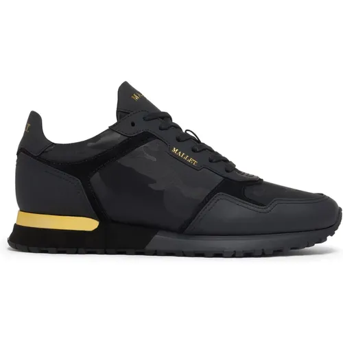 Schwarze Gold Camo Sneakers - Mallet London - Modalova