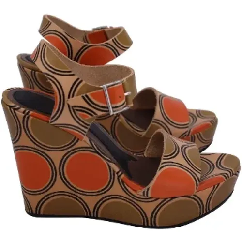 Pre-owned Leather sandals , female, Sizes: 3 UK - Marni Pre-owned - Modalova