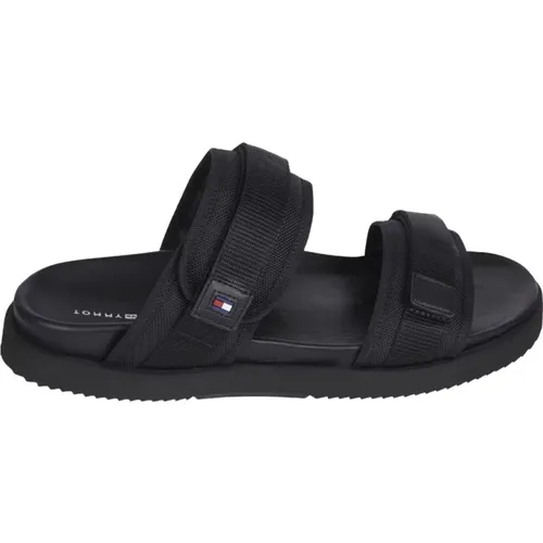 Sandal with folded strap , male, Sizes: 8 UK, 7 UK - Tommy Hilfiger - Modalova