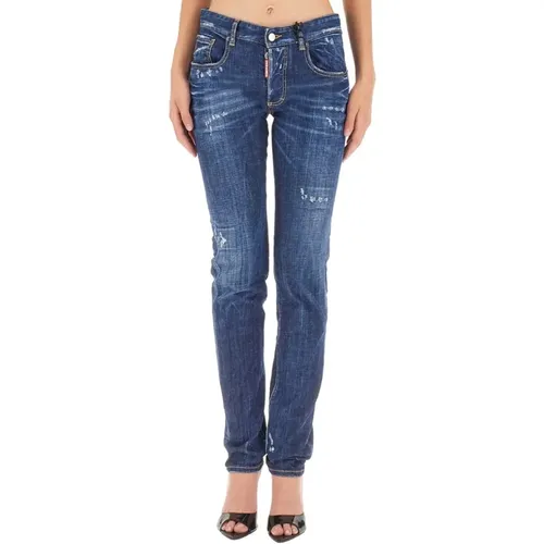 Slim Fit Jeans für den täglichen Gebrauch , Damen, Größe: M - Dsquared2 - Modalova