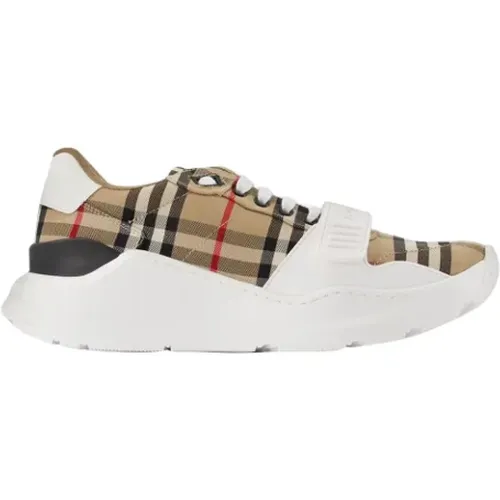 Cotton sneakers , female, Sizes: 3 UK, 2 UK - Burberry - Modalova