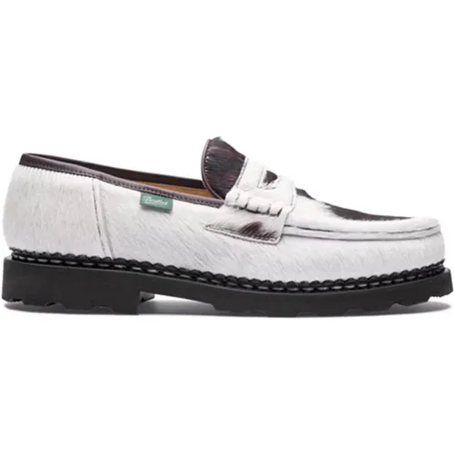 Masculine Norwegian Loafer with Decorative Relief , male, Sizes: 8 1/2 UK - Paraboot - Modalova