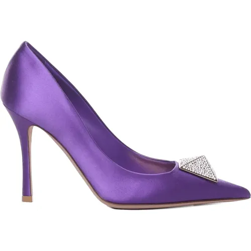 Crystal Embellished Heels , female, Sizes: 4 1/2 UK - Valentino Garavani - Modalova