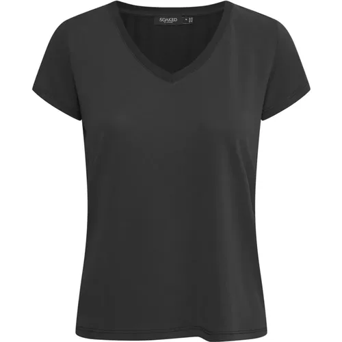 T-Shirts , female, Sizes: S, M, L, XS, 2XL, XL - Soaked in Luxury - Modalova