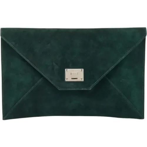 Pre-owned Suede clutches , female, Sizes: ONE SIZE - Jimmy Choo Pre-owned - Modalova