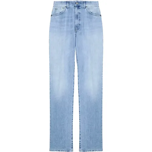 Hellblaue Denim Regular Jeans - Dondup - Modalova