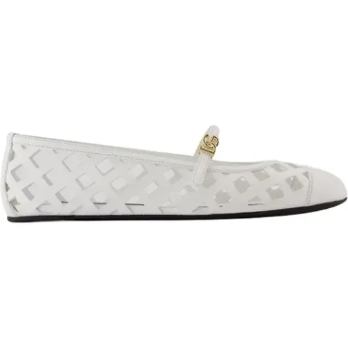 Leder flats Dolce & Gabbana - Dolce & Gabbana - Modalova