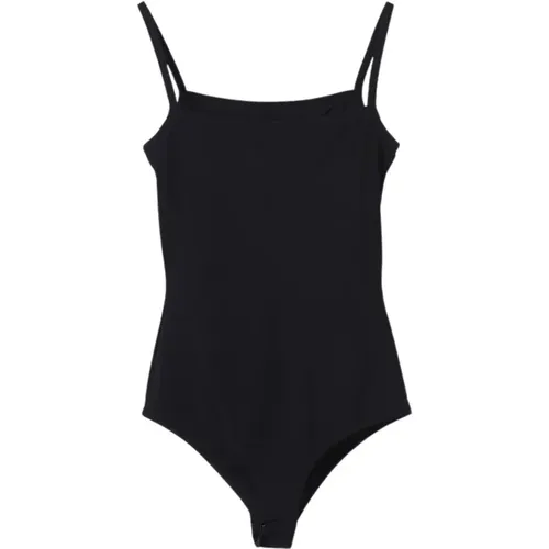 Sleeveless Bodysuit with Number Logo , female, Sizes: XS, S, M - MM6 Maison Margiela - Modalova