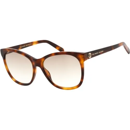 Braune Acetat Sonnenbrille für Frauen , Damen, Größe: 56 MM - Marc Jacobs - Modalova