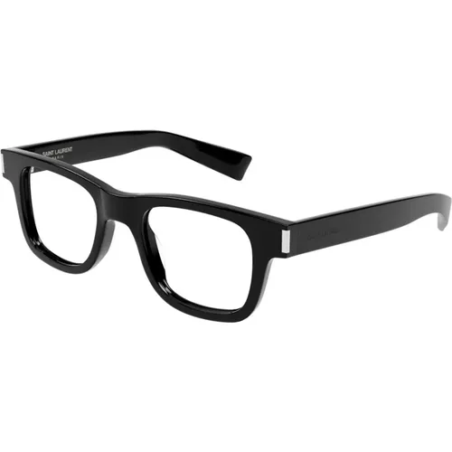 Klassische Schwarze Sonnenbrille , unisex, Größe: 49 MM - Saint Laurent - Modalova