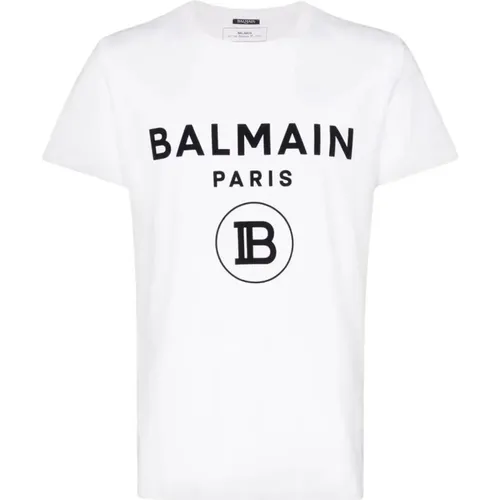 Paris Logo T-Shirt , male, Sizes: 2XL, XL - Balmain - Modalova