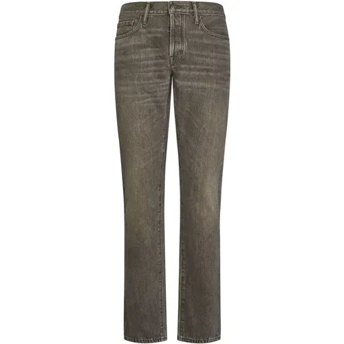Jeans with Covered Button Closure , male, Sizes: W30, W32 - Tom Ford - Modalova