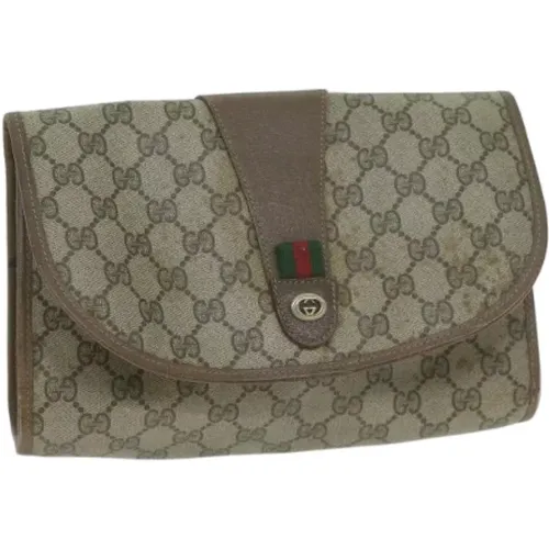 Pre-owned Leather clutches , female, Sizes: ONE SIZE - Gucci Vintage - Modalova