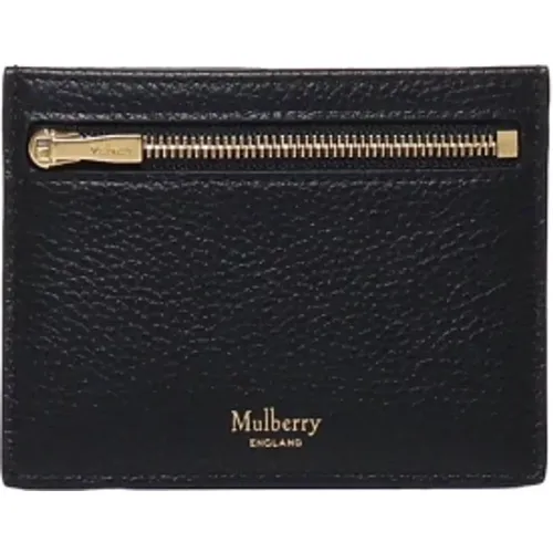 Leather Card Holder Wallet , female, Sizes: ONE SIZE - Mulberry - Modalova