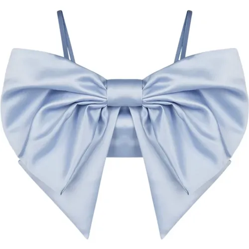 Blaue Satin-Schleifen-Bralette , Damen, Größe: 2XL - Nina Ricci - Modalova