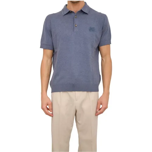 Knitted Polo Shirt , male, Sizes: L, XL, 2XL - ETRO - Modalova
