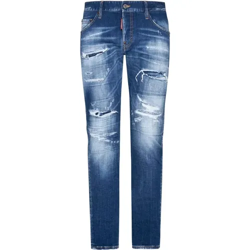 Distressed Skinny Jeans , male, Sizes: XL, S, 3XL, 2XS - Dsquared2 - Modalova