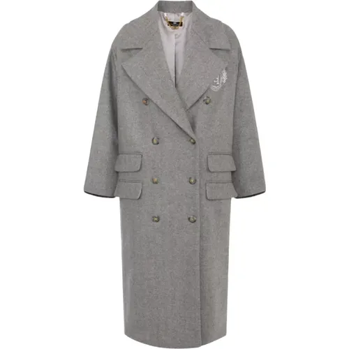 Double-Breasted Coat , female, Sizes: S - Elisabetta Franchi - Modalova