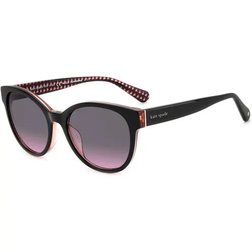 Nathalie/G/S Sonnenbrille in Schwarz/Grau Fuchsia,NATHALIE/G/S Sunglasses in Dark Havana/Light - Kate Spade - Modalova