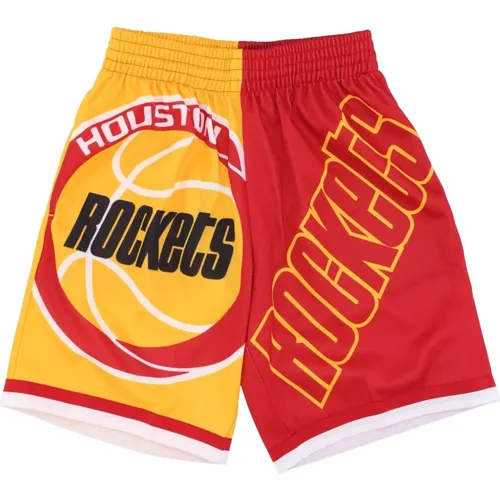 NBA Big Face Fashion Shorts , male, Sizes: XL, M, L, S - Mitchell & Ness - Modalova