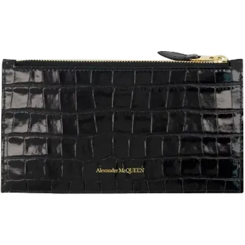 Leather wallets , female, Sizes: ONE SIZE - alexander mcqueen - Modalova