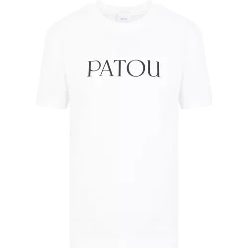 Weiße Baumwoll Iconic T-Shirt , Damen, Größe: M - Patou - Modalova
