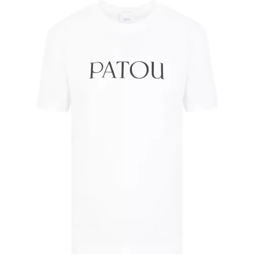 Weiße Baumwoll Iconic T-Shirt , Damen, Größe: S - Patou - Modalova