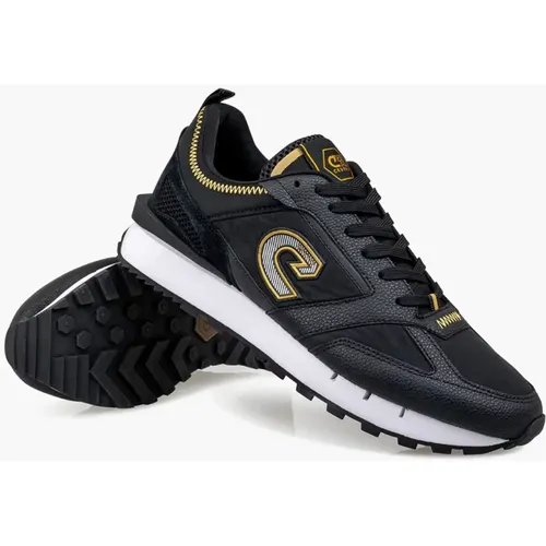 Black/Gold Mens Sneakers , male, Sizes: 8 UK, 7 UK, 10 UK, 9 UK - Cruyff - Modalova