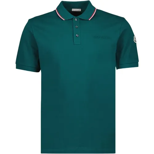 Polo mit Logo-Besatz , Herren, Größe: XS - Moncler - Modalova