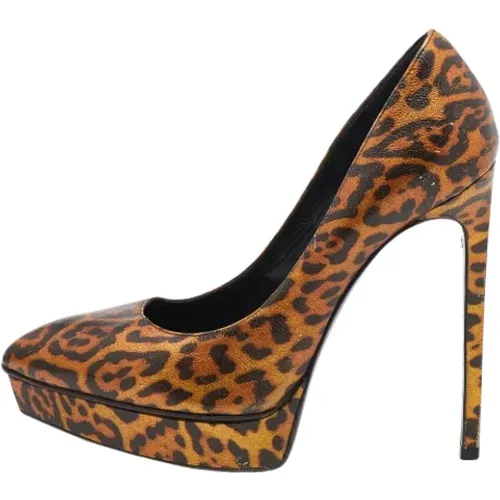 Pre-owned Leather heels , female, Sizes: 5 UK - Yves Saint Laurent Vintage - Modalova