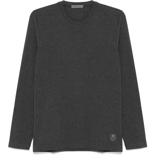 Baumwoll-Sweatshirt Made in Italy , Herren, Größe: 3XL - Corneliani - Modalova